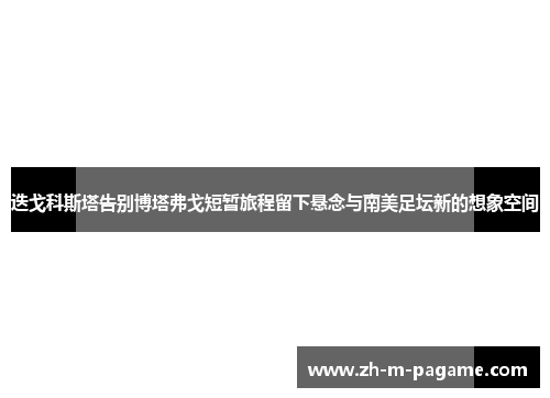 迭戈科斯塔告别博塔弗戈短暂旅程留下悬念与南美足坛新的想象空间