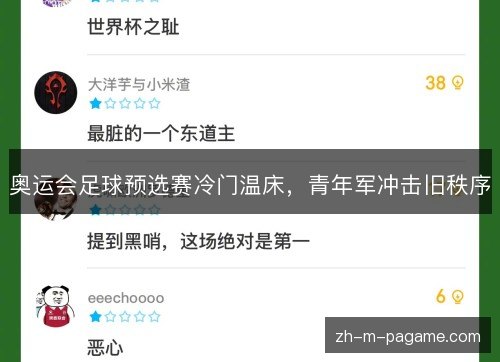 奥运会足球预选赛冷门温床,青年军冲击旧秩序 奥运会足球预选赛冷门温床,青年军冲击旧秩序